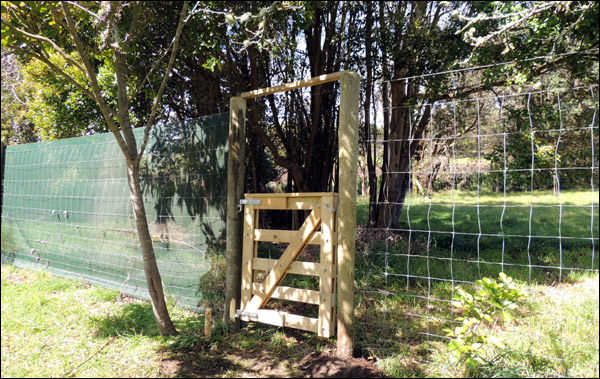 The new garden gate.